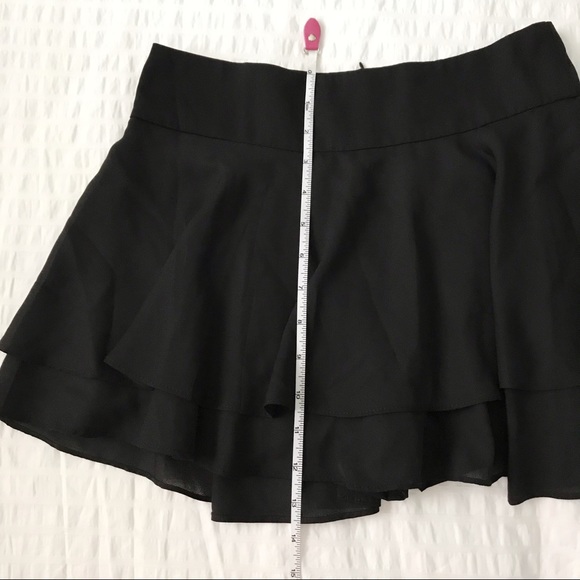 SOLD | Black chiffon mini skort - Picture 6 of 11
